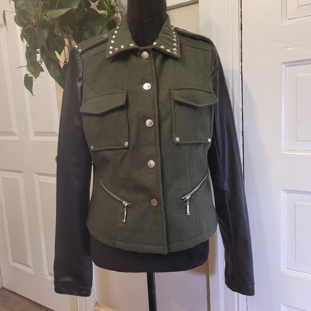J2 Studded Military Style Jacket